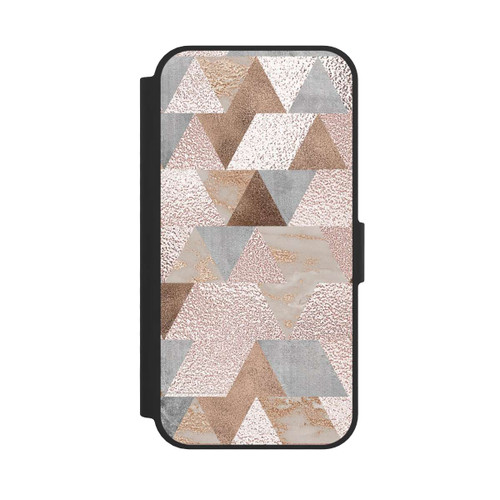 Apple iPhone 16e NIVOflip Shimmering Triangles Look
