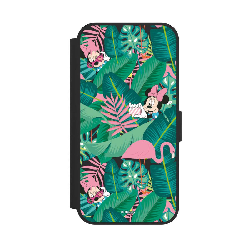 iPhone 16e NIVOflip Minnie Summer Palmblätter ohne Hintergrund
