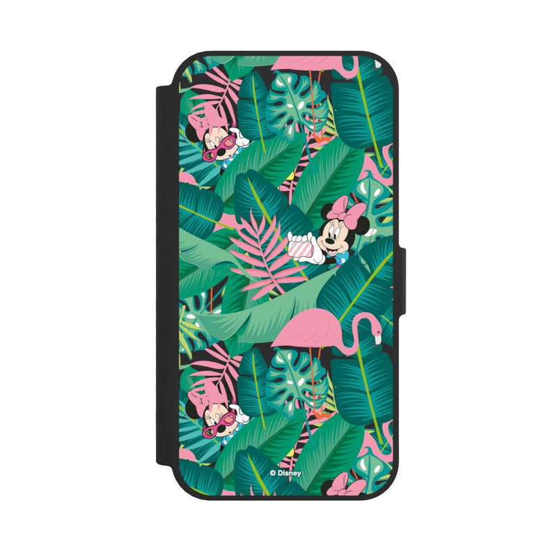 iPhone 16e NIVOflip Minnie Summer Palmblätter ohne Hintergrund