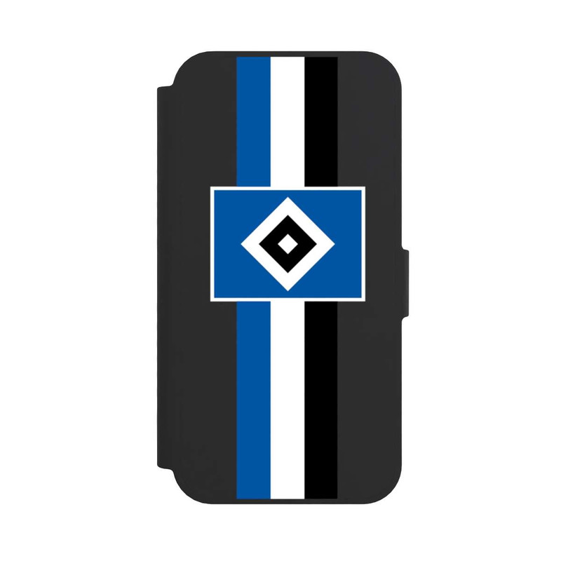 iPhone 16e NIVOflip HSV Streifen - Blau-Weiß-Schwarz - ohne Hintergrund