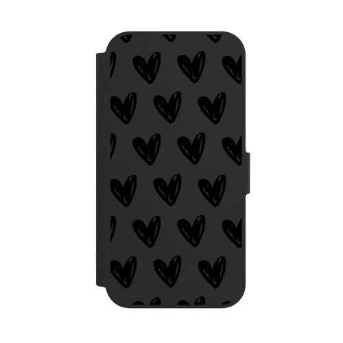 Apple iPhone 16e NIVOflip Herzen Schwarz ohne Hintergrund
