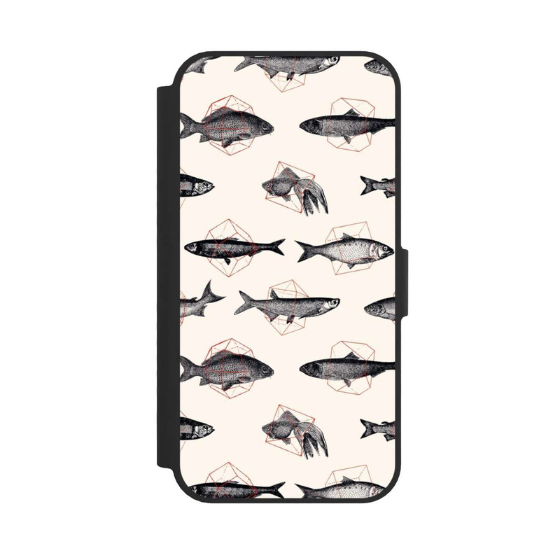 iPhone 16e NIVOflip Fische in Geometrie