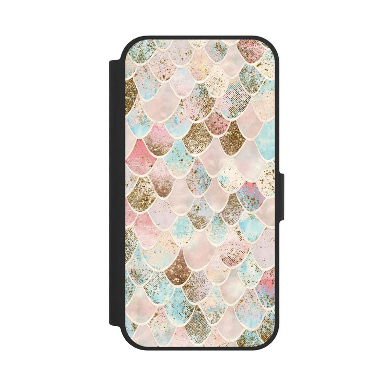 iPhone 16e NIVOflip Glitzer Look Meerjungfrau Muster