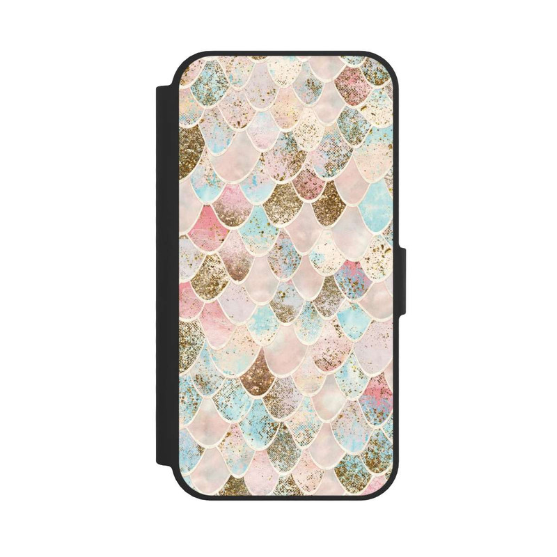 iPhone 16e NIVOflip Glitzer Look Meerjungfrau Muster