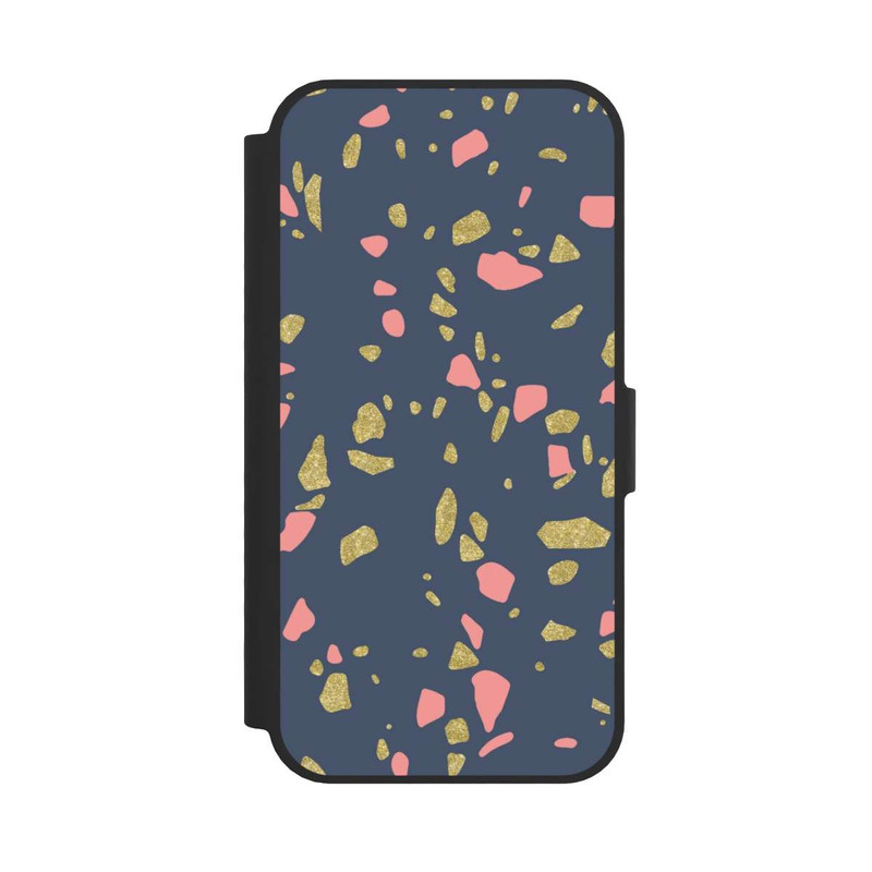 iPhone 16e NIVOflip Terazzo Gold-Optik