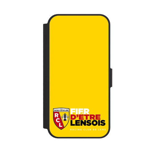 Apple iPhone 16e NIVOflip Fond Logo RCL Jaune