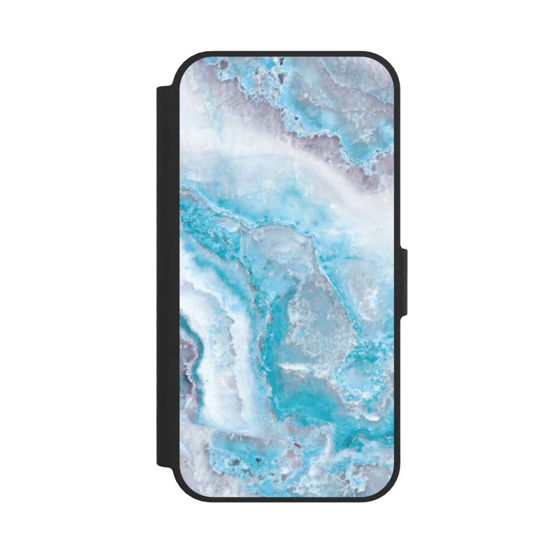 iPhone 16e NIVOflip Pierre précieuse bleu clair