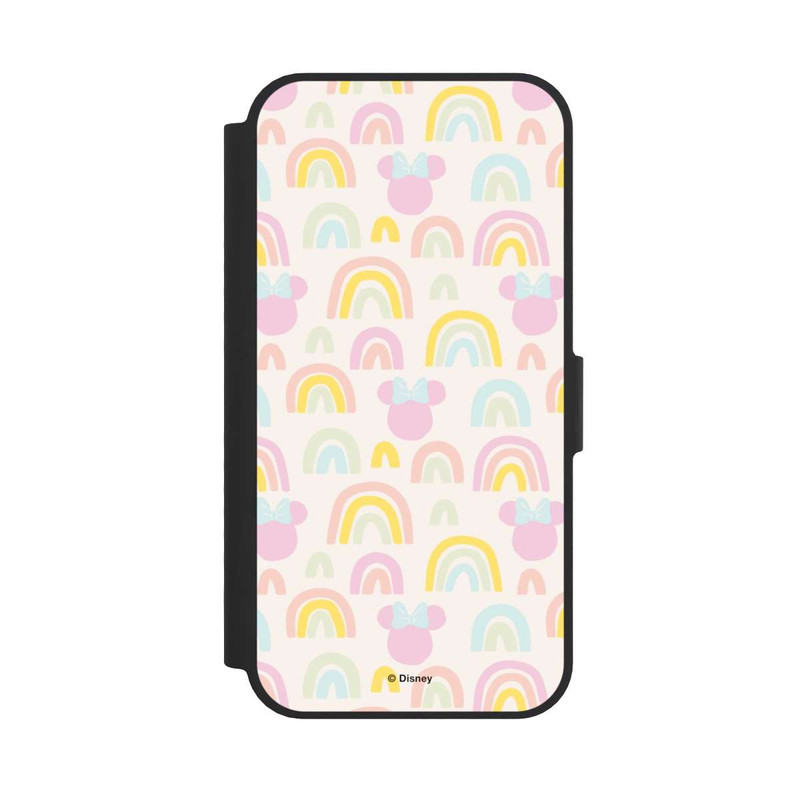iPhone 16e NIVOflip Minnie Motif arc-en-ciel