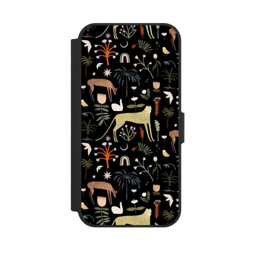Apple iPhone 16e NIVOflip Wild garden letters by Léa Le Pivert