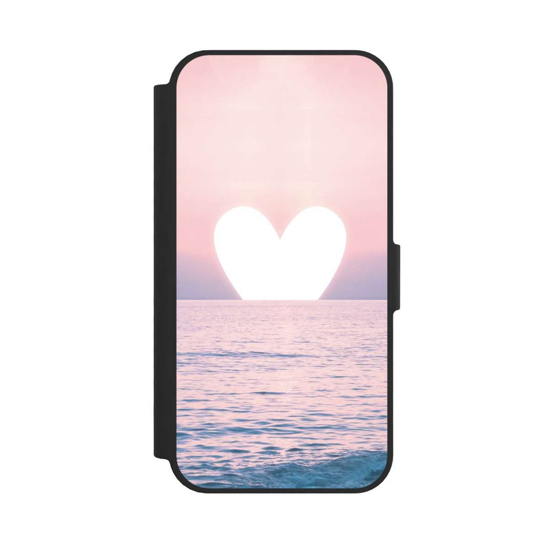 iPhone 16e NIVOflip Herz-Sonnenuntergang