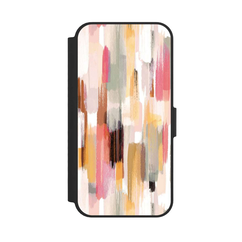 iPhone 16e NIVOflip Abstrakte Pinselstriche Herbsttöne