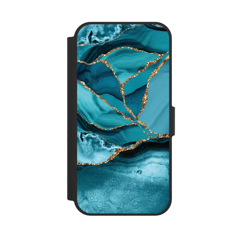 iPhone 16e NIVOflip Marbre Bleu Glacier