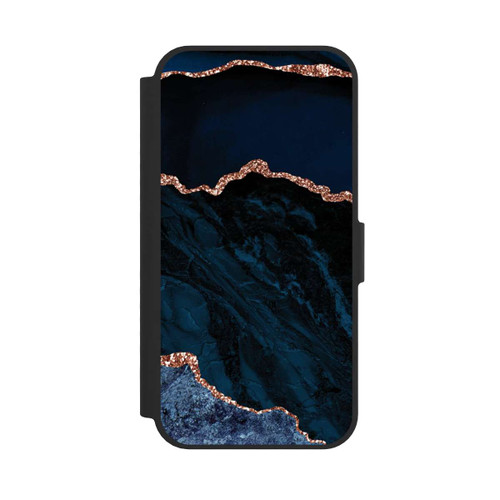 Apple iPhone 16e NIVOflip Nacht Blau Marmor Landschaft