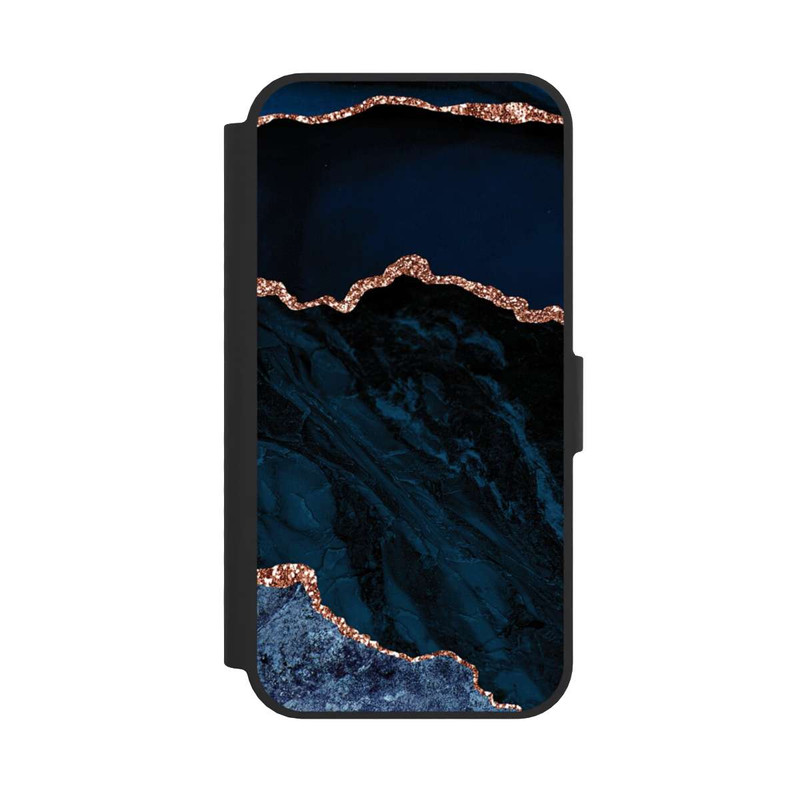 iPhone 16e NIVOflip Nacht Blau Marmor Landschaft