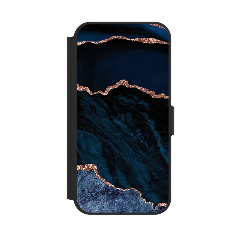 iPhone 16e NIVOflip Nacht Blau Marmor Landschaft