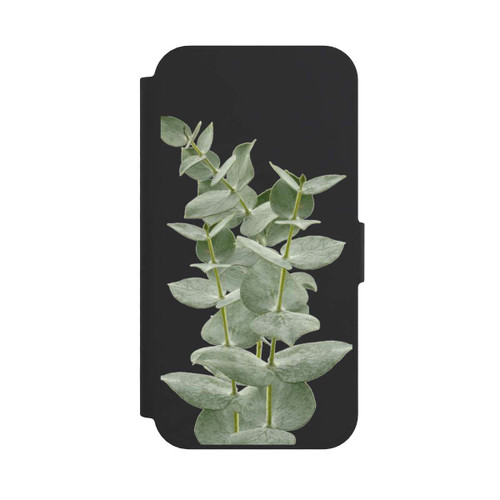 Apple iPhone 16e NIVOflip Eukalyptus fresh ohne Hintergrund