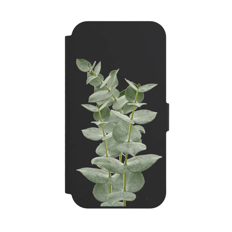 iPhone 16e NIVOflip Eukalyptus frisch transparent