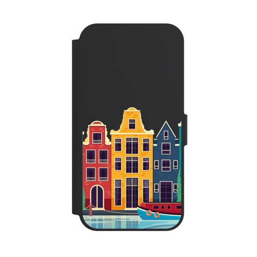 Apple iPhone 16e NIVOflip Amsterdam Canal Houses