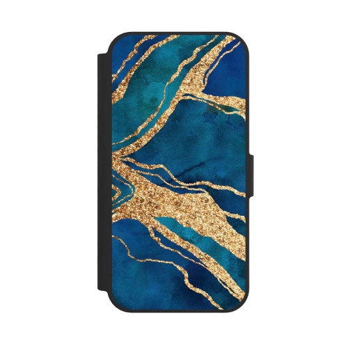 Apple iPhone 16e NIVOflip Gemstone Blue Gold