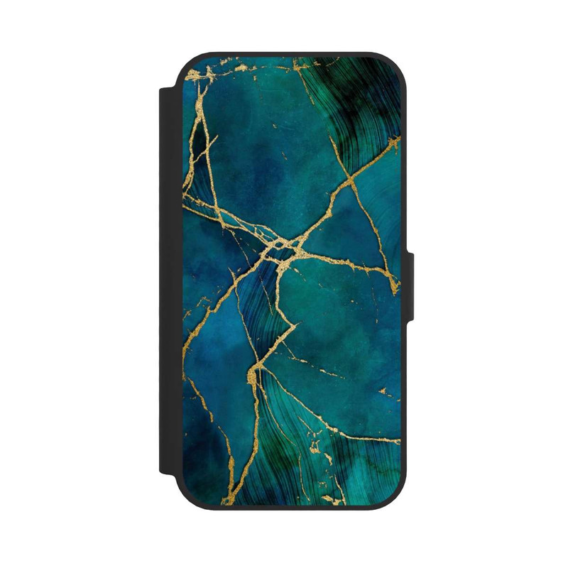iPhone 16e NIVOflip Mineralischer Glamourlook Blaugold
