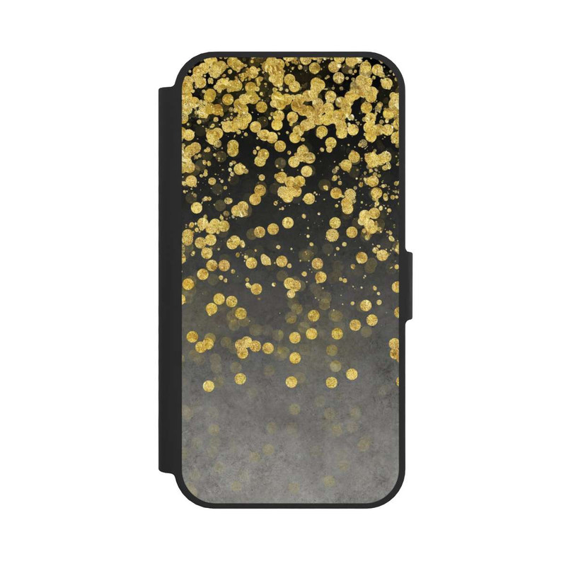 iPhone 16e NIVOflip glänzender Goldregen