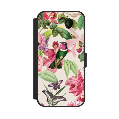 Apple iPhone 16e NIVOflip Kolibris und Rosen