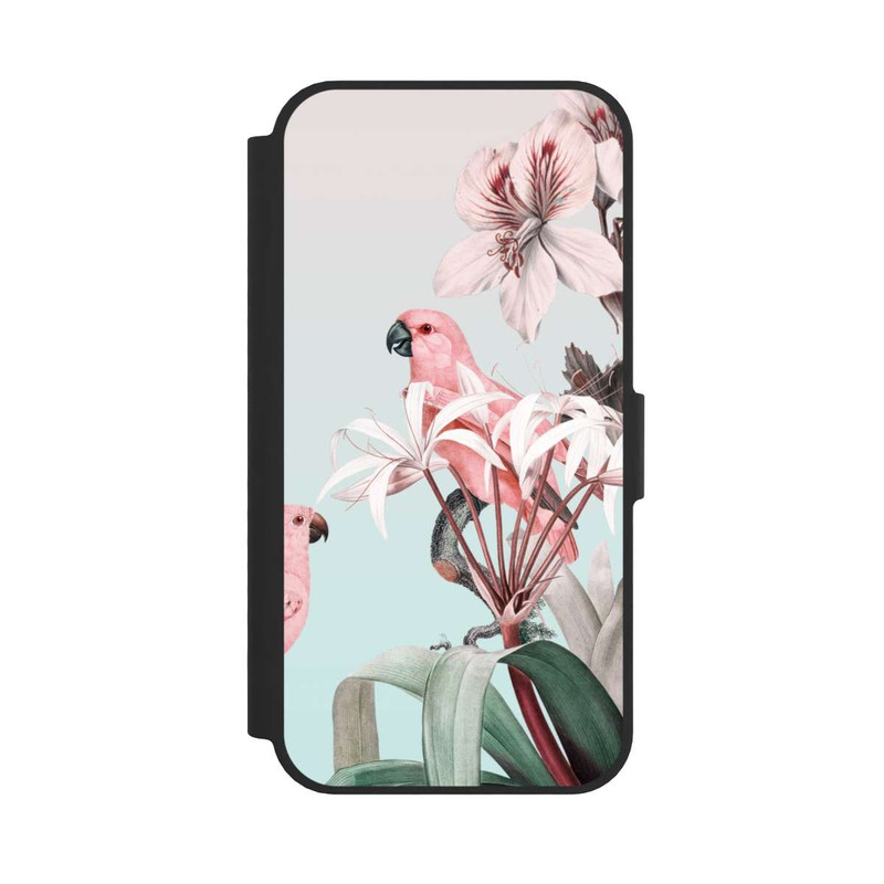 iPhone 16e NIVOflip paradiesische Papageien Pastell
