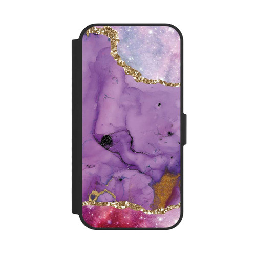 Apple iPhone 16e NIVOflip Purple Galaxy Glamour Marble