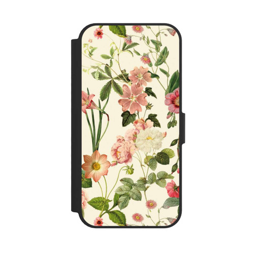 Apple iPhone 16e NIVOflip Fleurs sauvages sur jaune clair