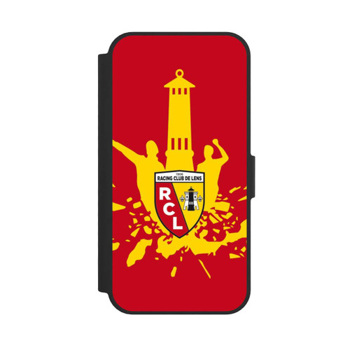 Apple iPhone 16e NIVOflip Tour RCL jaune sur rouge