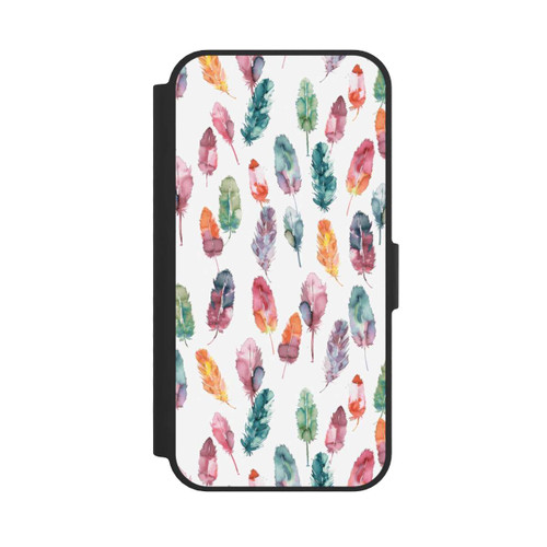 Apple iPhone 16e NIVOflip Boho Watercolor Feathers