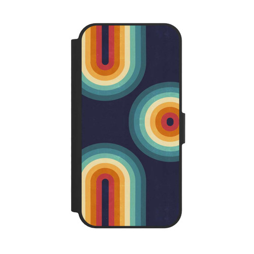 Apple iPhone 16e NIVOflip Double Rainbow on Blue