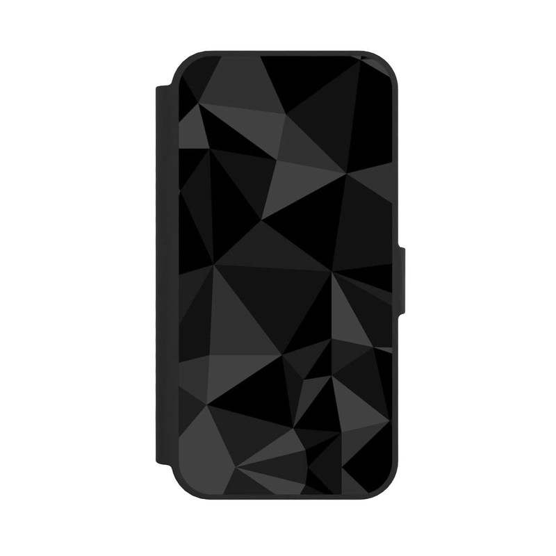 iPhone 16e NIVOflip Polygon Pattern Black