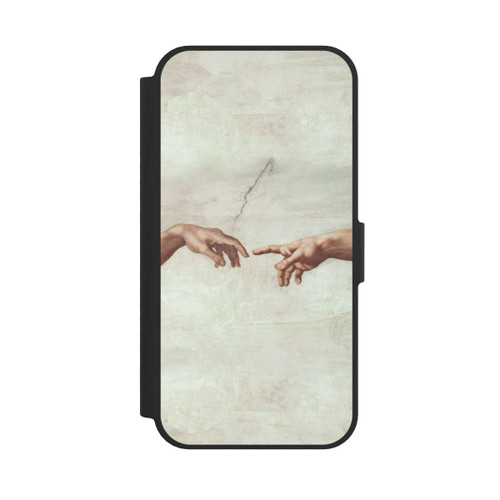 Apple iPhone 16e NIVOflip Hands of God and Adam by Michelangelo Buonarroti