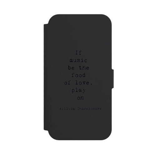 Apple iPhone 16e NIVOflip Shakespeare Music Food Transparent