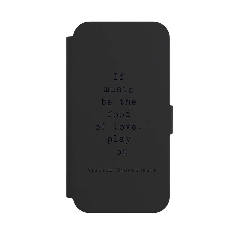 iPhone 16e NIVOflip Shakespeare Music Food Transparent