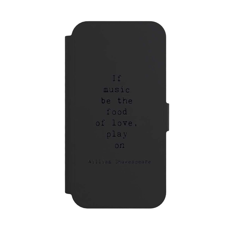 iPhone 16e NIVOflip Shakespeare Music Food Transparent