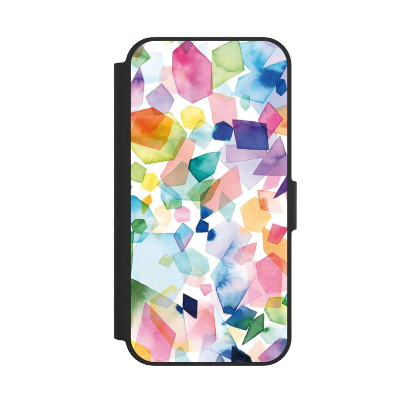 iPhone 16e NIVOflip Bunte Aquarelledelsteine ​​und Diamanten