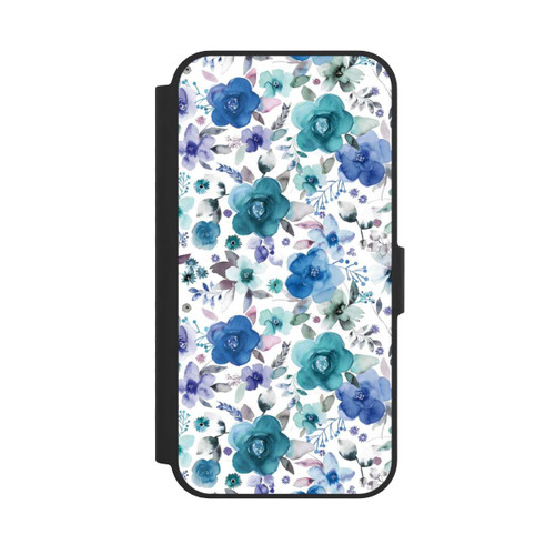 Apple iPhone 16e NIVOflip Winterblumensträuße Blau