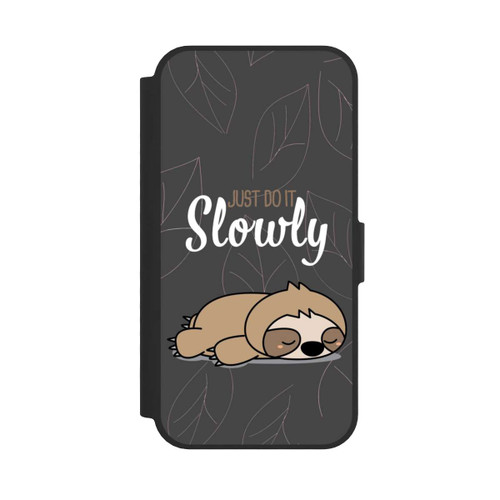 Apple iPhone 16e NIVOflip Just Do It Slowly Sloth Grey