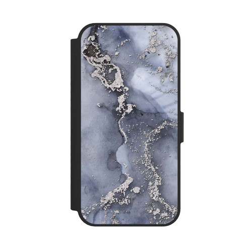 Apple iPhone 16e NIVOflip Ink Blue Silver