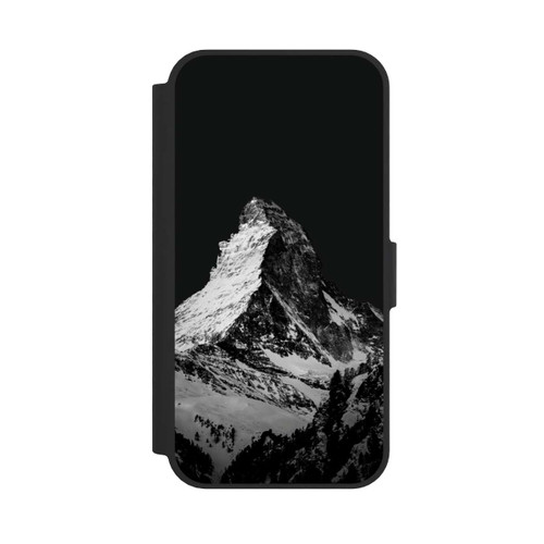 Apple iPhone 16e NIVOflip Snow Capped Mountains Grayscale