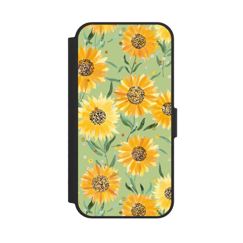 Apple iPhone 16e NIVOflip Sunflowers Green