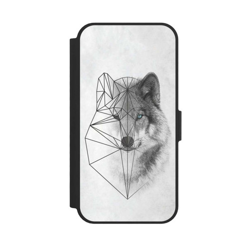 Apple iPhone 16e NIVOflip Polygonic Wolf