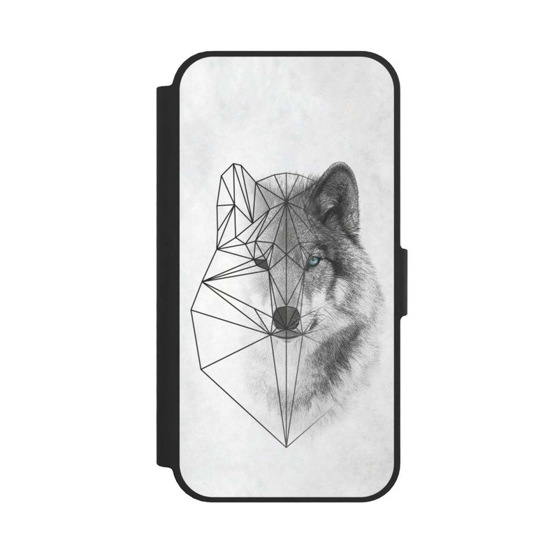 iPhone 16e NIVOflip Polygonaler Wolf