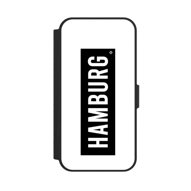 iPhone 16e NIVOflip HSV Hamburg Schwarz Weiss