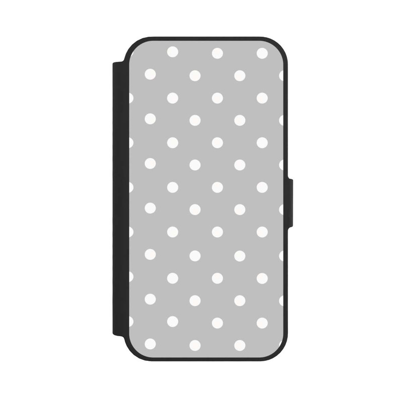 iPhone 16e NIVOflip Polka Dots Gris