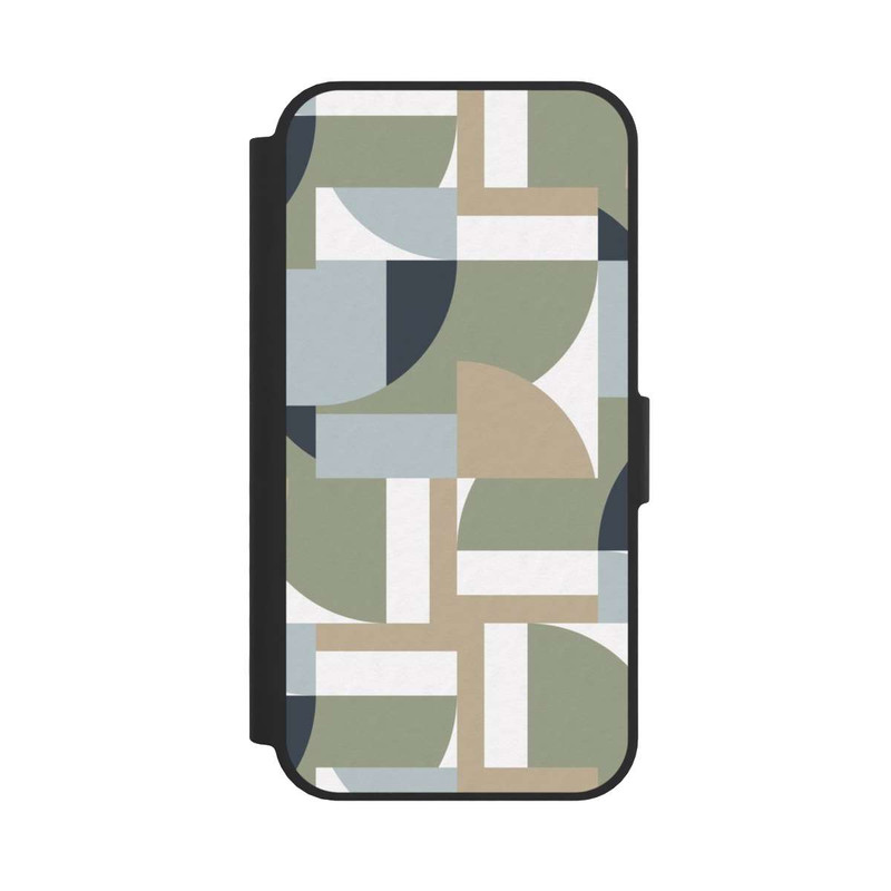 iPhone 16e NIVOflip Futuristische Bauhaus Polygone Beige