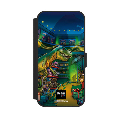Apple iPhone 16e NIVOflip Die Drei Fragezeichen Dino