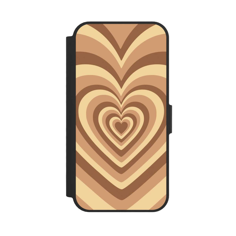 iPhone 16e NIVOflip Beating Comic Heart Brown